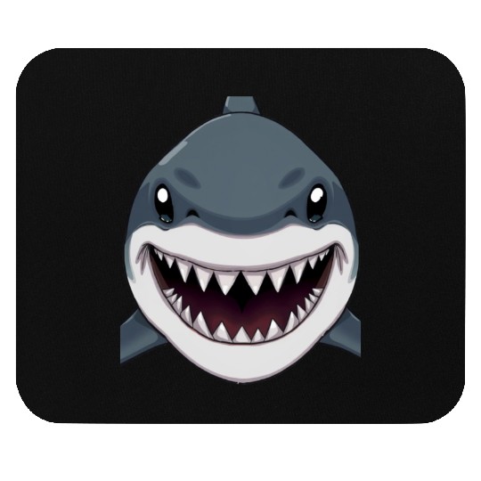 Shark Anime faces Mouse Pads