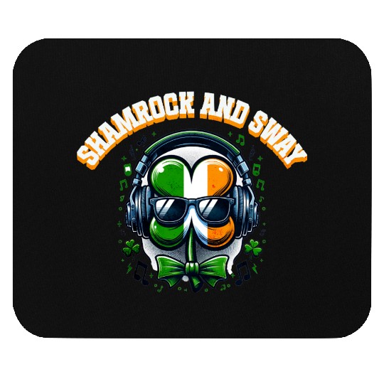 Clover Sway AI Graphic and Typography Mouse Pads