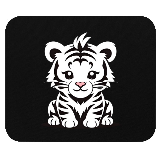 Cute Baby Tiger Mouse Pads