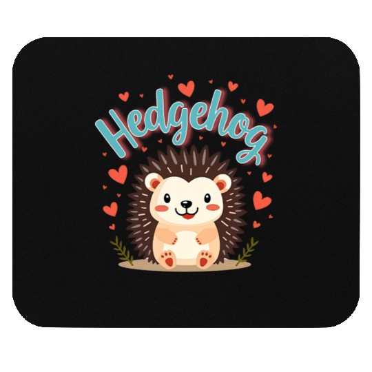 Charming Hedgehog Mouse Pads