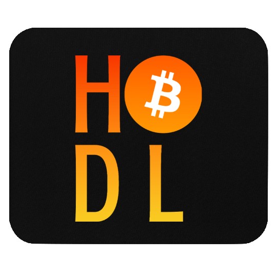 HODL Bitcoin Minimalist Art Mouse Pads