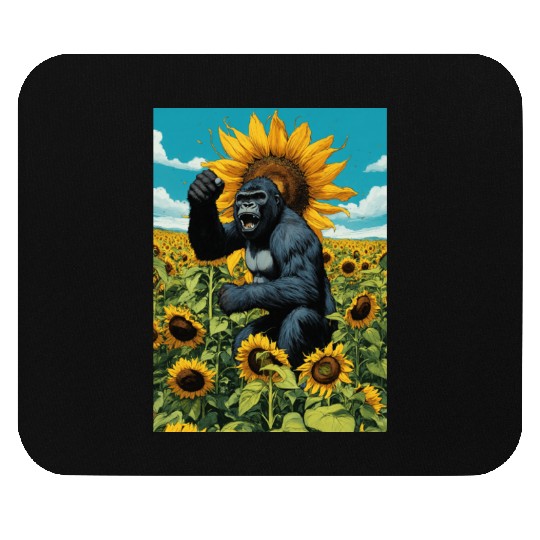 Wild gorilla spirit. Mouse Pads