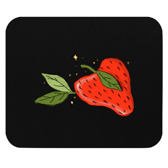 Heartfelt Strawberry Delight Mouse Pads