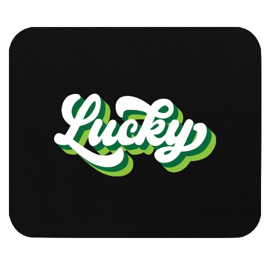 Retro Lucky Clover Mouse Pads