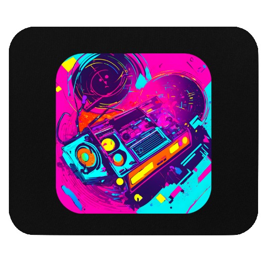 80s lifestyle oldschool pop Mouse Pads