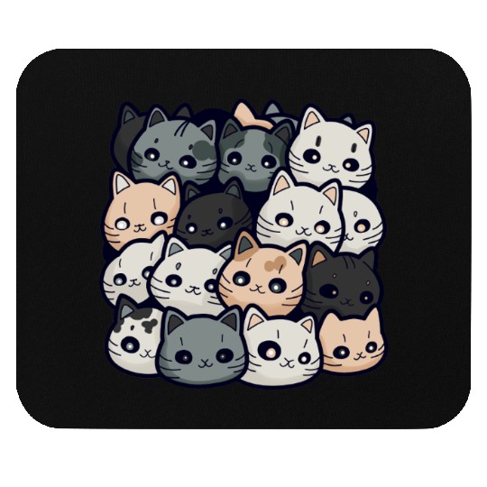 Cute Cat Pile: Adorable Kittens Stack Mouse Pads