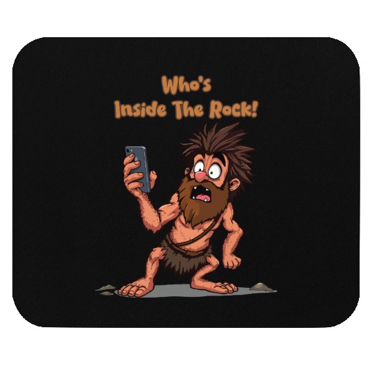 Funny Caveman – Stone Age Meets Modern Technology Mouse Pads