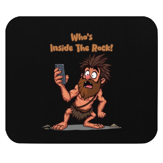 Funny Caveman – Stone Age Meets Modern Technology Mouse Pads