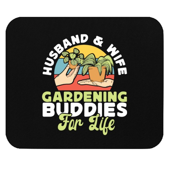Plant Lover Gardening Husband Wife Mouse Pads