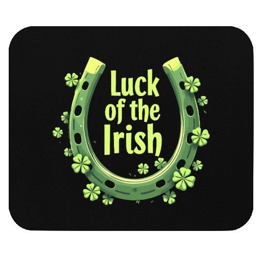 Luck of the Irish Horseshoe Design Mouse Pads