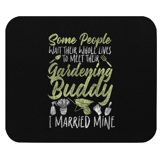 Plant Lover Gardening Husband Wife Mouse Pads