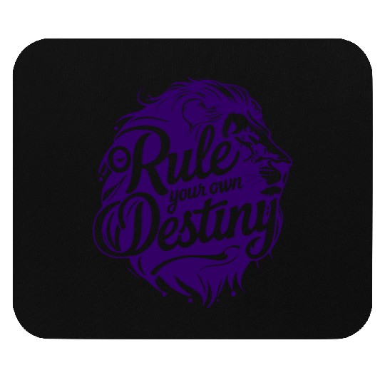 Rule Your Destiny Lion art & Design Mouse Pads