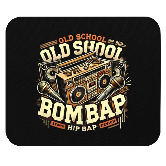 Old School Hip Hop Boom Bap Retro Design Mouse Pads