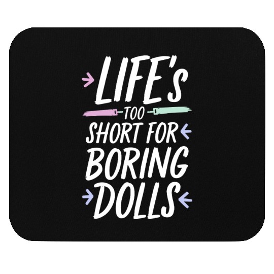 Creepy Dollmaking Haunted Doll Collector Mouse Pads