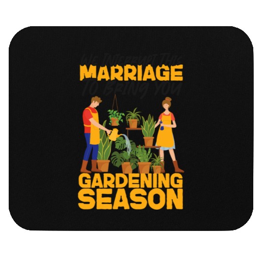 Plant Lover Gardening Husband Wife Mouse Pads