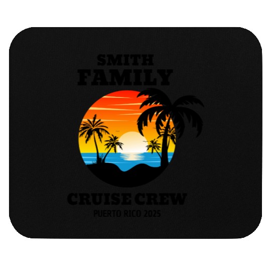 smith family cruise crew puerto rico 2025 Mouse Pads
