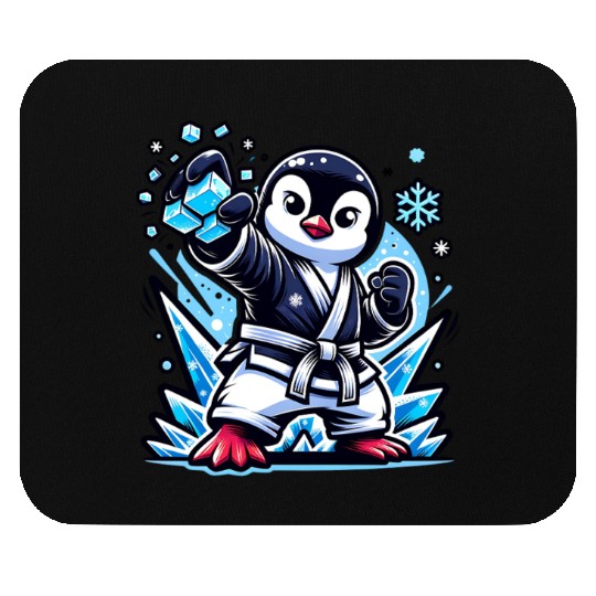 Penguin Karate Ice Master Powers Unleashed Mouse Pads