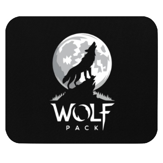 Wolf Pack Moon Howl Mouse Pads