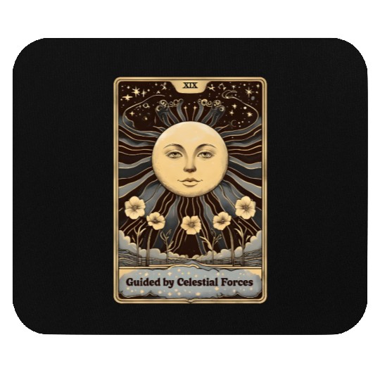 Vintage Tarot Card The Planet Mouse Pads