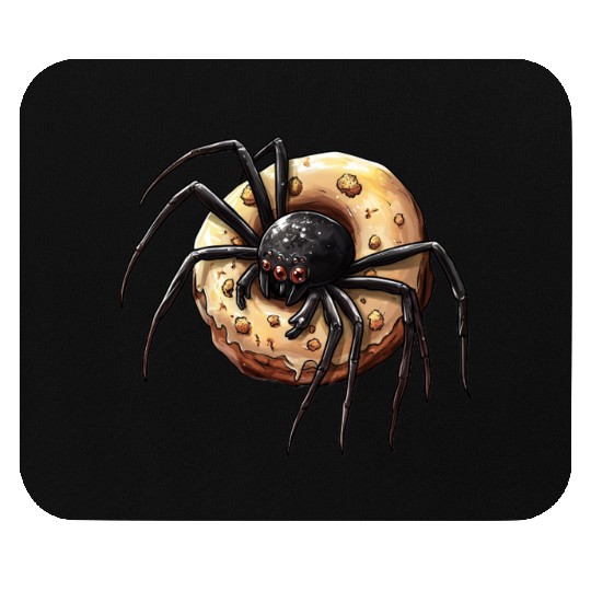Donut Spider Funny Creative Motif Mouse Pads