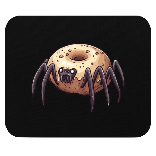 Donut Spider Funny Creative Motif Mouse Pads