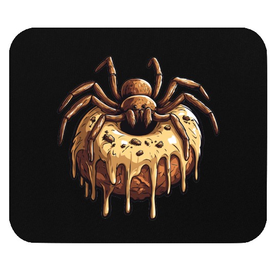 Donut Spider Funny Creative Motif Mouse Pads