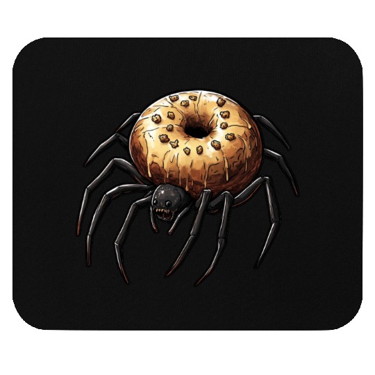 Donut Spider Funny Creative Motif Mouse Pads