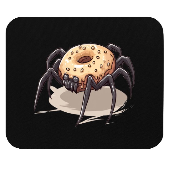 Donut Spider Funny Creative Motif Mouse Pads
