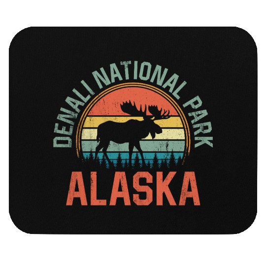 Denali National Park Alaska Moose Hiking Nature Mouse Pads