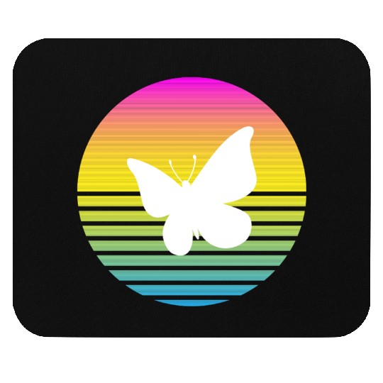 Vibrant Butterfly Mouse Pads