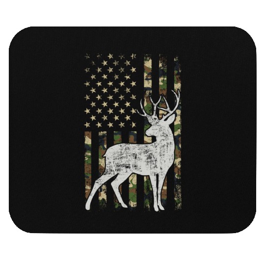 Whitetail Buck Deer Hunting American Camouflage Mouse Pads