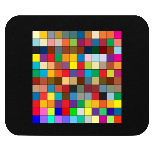 "Vibrant Multi-Color Square Box Design Mouse Pads"