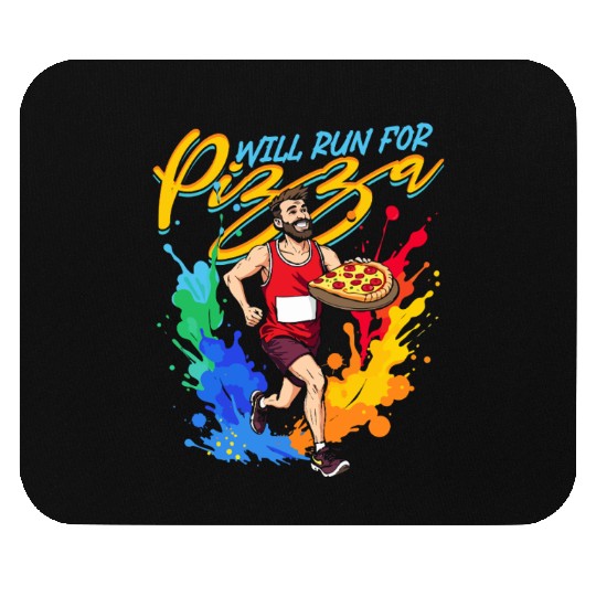 Marathon Marathoner Will Run For Pizza Mouse Pads