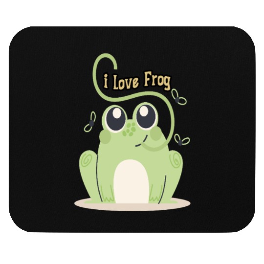 i love frog Mouse Pads
