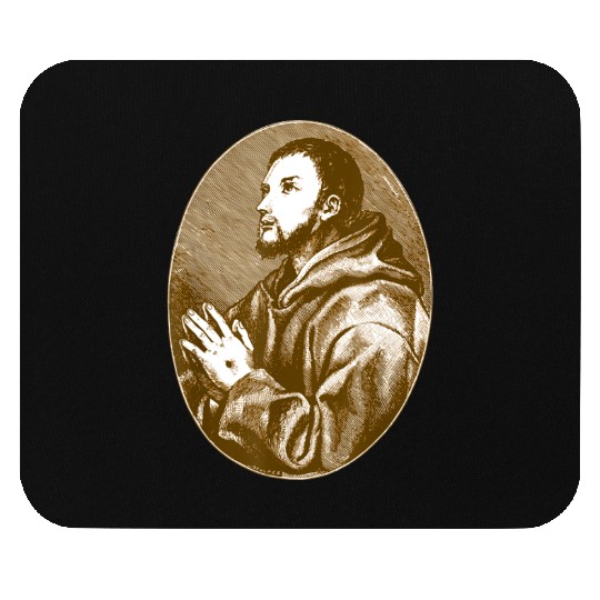St Francis of Assisi Patron Saint of Animals Mouse Pads