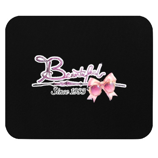 Beautiful since1983 birthday typography Mouse Pads