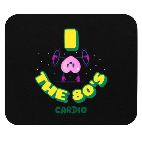 I Heart 80s Cardio 80s Aerobics Mouse Pads