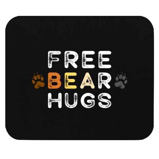 Gay Bear Free Hugs Funny Bear Pride Men Mouse Pads