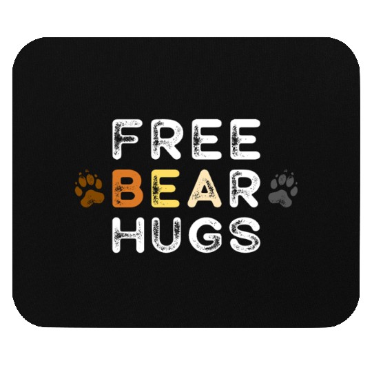 Gay Bear Free Hugs Funny Bear Pride Men Mouse Pads