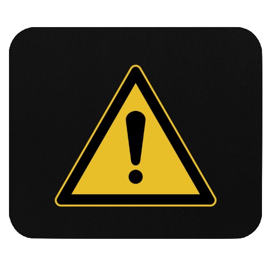 Generic Warning Triangle Sign Mouse Pads