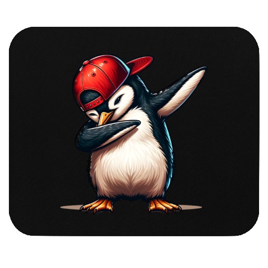 Cool Dabbing Penguin – Street Style Swag Mouse Pads