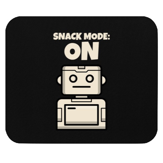 Snack Mode: On Child Kid Funny Playful Robot Mouse Pads