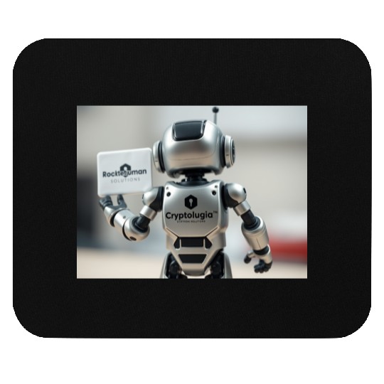 Rocketman Robot Mouse Pads