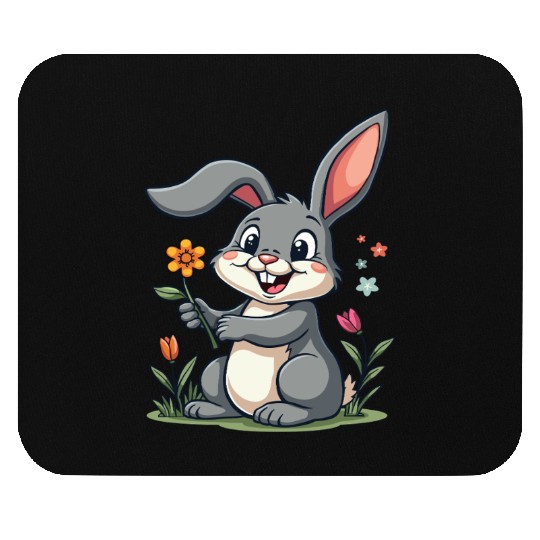 Funny Easter Bunny Cute Bunny Easter Mouse Pads