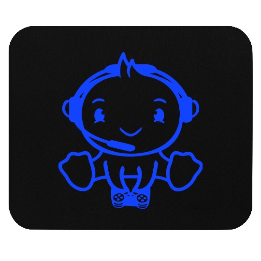 Bird Plays Gamer Nerd Console Headset Controller Mouse Pads
