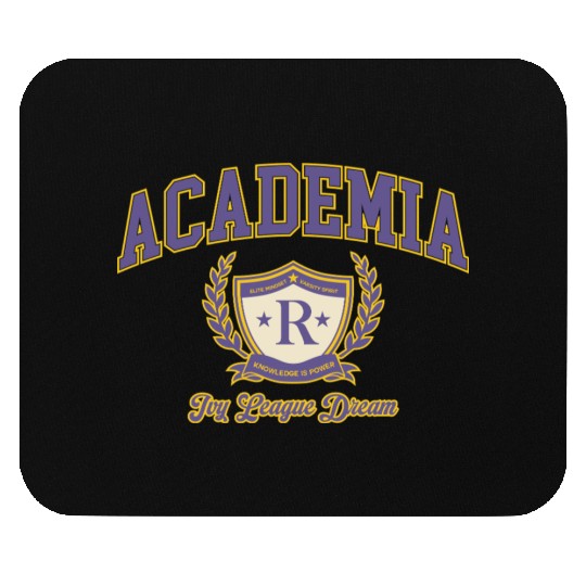 Academia Aesthetic College Logo - Vintage Universi Mouse Pads