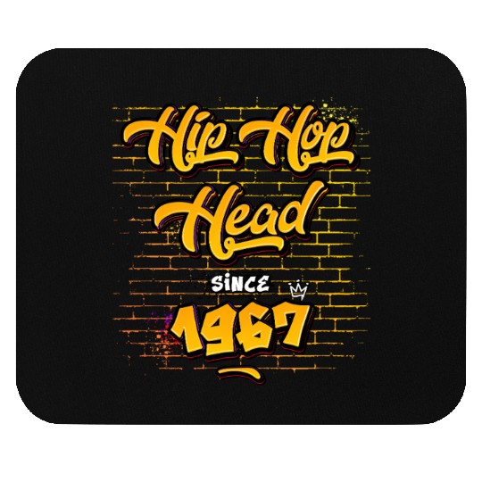 Hip-Hop Head Since 1967 - 58 Years of Rap & Rhymes Mouse Pads