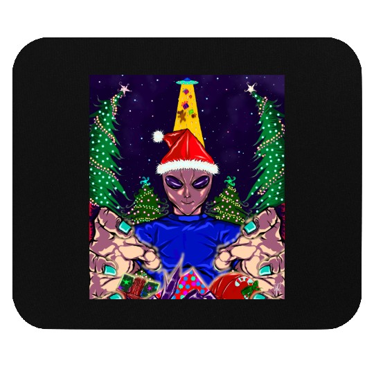 Alien Christmas Gifts Collection Time! Mouse Pads