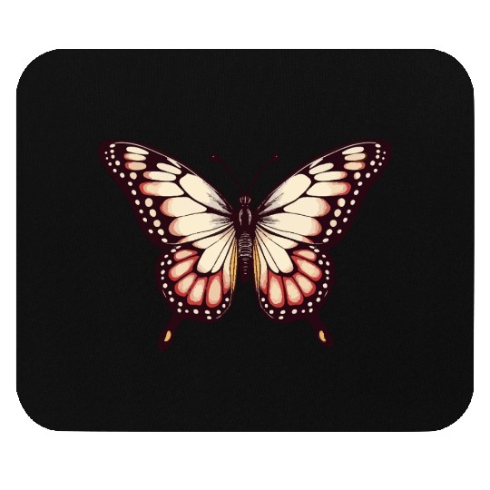 Vibrant Monarch Butterfly Mouse Pads
