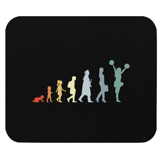 Vintage Cheerleader Evolution Mouse Pads